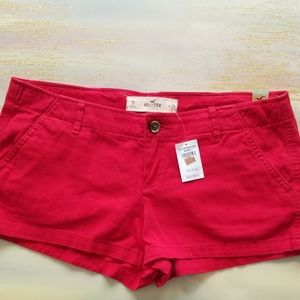 NWT Hollister Red Short Shorts sz 9 28